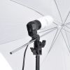 2x35w Photo Lights w/ 32in White Umbrella Kit - LA01