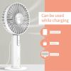 Summer Portable Mini Fan 3 Speed Adjustable Fan USB Rechargeable - pink
