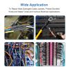 127Pcs 2:1 Heat Shrink Tube Wire Wrap Assortment Set Electric Insulation Cable 7 Sizes - Black