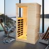 Single person spruce far infrared sauna hair - as Pic