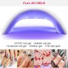 36W UV LED Lamp Nail Gel Dryer 12 LEDs Sensor Fingernail Toenail Gel Curing Machine Nail Art Painting - White