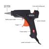 Hot Melt Glue Gun with 70pcs Glue Sticks - Black
