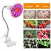 LED Grow Light 12W 200 Red Blue LEDs Plant Grow Lamp 360°Rotatable Plant Light - White