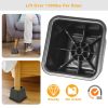 8Pcs Furniture Risers 500kg 1100lbs Capacity Bed Lifters Adjustable Couch Table Chair Risers - Black