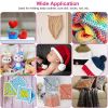 22Pcs Multi-Color Crochet Hook Needles Aluminum Handle Sewing Kit DIY Hand Knitting Craft Art Tools - Multi-Color