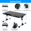 Foldable Laptop Stand Height Angle Adjust Notebook Bed Desk Breakfast Reading Table S Size - S