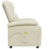 Massage Chair Cream White Faux Leather - Cream
