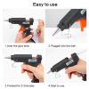 Hot Melt Glue Gun with 70pcs Glue Sticks - Black