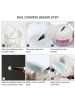 Nail  Acrylic Glitter Crystal Powder Monomer Manicure Tool Tips Brush Nails Art Decoration  DIY Pro Full Kit - multicolor