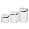 Better Homes & Gardens Canister Pack of 3 - Flip-Tite Square Food Storage Container Set, 4.5-cup, 7.5-cup and 10-cup - Better Homes & Gardens
