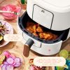 6 Quart Touchscreen Air Fryer, White Icing by Drew Barrymore - oyster grey