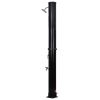 vidaXL Outdoor Solar Shower with Shower Head and Faucet 10.6 gal - Black