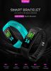 Color Screen Smart Bracelet With Heart Rate Blood Pressure Bluetooth Smart Watch Pedometer Smart Wristband  - Black