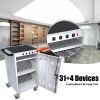 Mobile Charging Cart and Cabinet for Tablets Laptops 31+4-Device - as Pic
