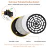 Respirator Mask Anti-Dust Industrial Gas Mask Paint Chemical Spray Protective Mask  - Black