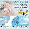 Infant Baby Neck Floats for Bathtub, Designed for Babies 2+ Months (6 - 24lbs) - Blue
