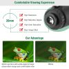 40x40 HD Optical Monocular Telescope w/ FMC Lens Low Light Vision Scope Phone Holder Tripod Compass - Black