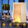 Single person spruce far infrared sauna hair - as Pic