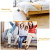 8Pcs Furniture Risers 500kg 1100lbs Capacity Bed Lifters Adjustable Couch Table Chair Risers - Black