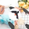Hot Melt Glue Gun with 70pcs Glue Sticks - Black