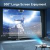 MOOKA Native 1080P WiFi Bluetooth 4K Projectors 8500L Video Movie Theater Home - Q6