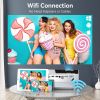 MOOKA Native 1080P WiFi Bluetooth 4K Projectors 8500L Video Movie Theater Home - Q6