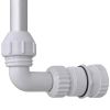 Cascade Waterfall Swimming Pool Fountain with LED Lights - White