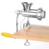 Manual Meat Grinder Heavy Duty Hand Operated Mincer Sausage Maker Machine Noodle Maker - Silver