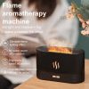 Aroma Diffuser Flame Light Mist Humidifier Aromatherapy Diffuser With Waterless Auto-Off Protection For Spa Home Yoga Office - White