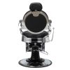 Vintage Barber Chair;  Heavy Duty Hydraulic Salon Chair;  Recline Salon Chair;  Beauty Spa Styling Equipment - Black + Silver