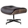 High grade vintage 8 layer leather plywood ergonomic design office chair - Dark brown