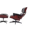 High grade vintage 8 layer leather plywood ergonomic design office chair - Black with Rose wood