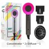 New Salon Hair Dryer Blow Dryer Negative Ionic Professional Dryer Powerful Hairdryer Travel Homeuse Dryer Hot Cold Wind - Light Grey