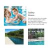 4 Feet x 12 Feet In-ground Swimming Pool Safety Fence - Black