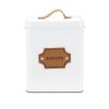 MegaChef Kitchen Food Storage and Organization 5 Piece Canister Set in White - White