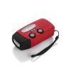 Storm Safe Emergency AM/FM/NOAA Weather Band Radio With Solar Flash Light And Built-in Phone Charger - RED
