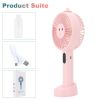 Free shipping Water Spray Fan Usb Spray Usb Portable Water Handheld Mini Electric Mist Cooling - Pink