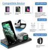 Magnetic Power Tiles 4 In 1 Wireless Charging Station - Black