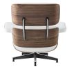 High grade vintage 8 layer leather plywood ergonomic design office chair - White2