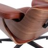 High grade vintage 8 layer leather plywood ergonomic design office chair - Light brown