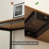 Under Desk Drawer Slide Out, Black Metal Under Desk Organizer and Storage Drawer Heavy Duty Undermount Desk Shelf for Office, Table-1 Pack - Black