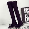 Thigh High Boots Female Winter Boots Women Over The Knee Boots Flat Stretch Sexy Fashion Shoes Black Botas Mujer 2019 - Black - 5