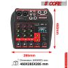 5 Core Audio Interface Mixer 4 Channel PC XLR Bluetooth USB DJ Music Podcast Karaoke Sound Board - MX 4CH - MX 4CH
