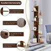 Open Concept Plant Display Shelf Rack Storage Holder - brown