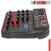 5 Core Audio Interface Mixer 4 Channel PC XLR Bluetooth USB DJ Music Podcast Karaoke Sound Board - MX 4CH - MX 4CH
