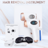 IPL Laser Permanent Hair Removal 999900 Flash 9 Energy Level Body Epilator For Women - Rose Gold - electronics, plastic