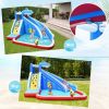 4-in-1 Inflatable Water Slide Park with Long Slide and 735W Blower - as show