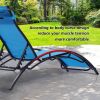 2PCS Set Chaise Lounges Outdoor Lounge Chair Lounger Recliner Chair For Patio Lawn Beach Pool Side Sunbathing - as pic