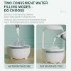 Anti Gravity Humidifier Water Drop Backflow Aromatherapy Machine Large Capacity Office Bedroom Quiet Heavy Fog Household Sprayer - White