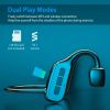Wireless V5.1 Bone Conduction Headphone Open Ear Sports Wireless Headset with Mic IPX5 Sweatproof - Black
